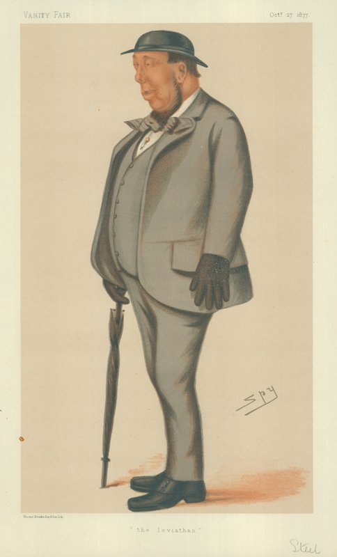 Pan Henry Steel, Lewiatan, 27 października 1877, komiks Vanity Fair autorstwa Leslie Matthew Ward