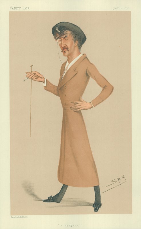 Pan James Abbott McNeill Whistler, Symfonia, 12 stycznia 1878, komiks Vanity Fair autorstwa Leslie Matthew Ward