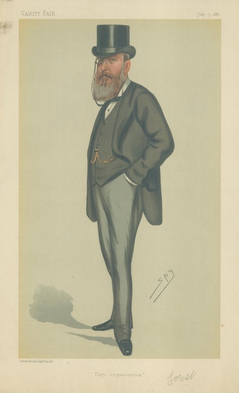 Pan John Eldon Gorst autorstwa Leslie Matthew Ward