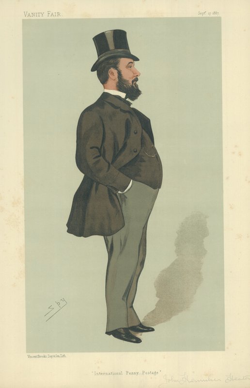 Pan John Henniker Heaton autorstwa Leslie Matthew Ward