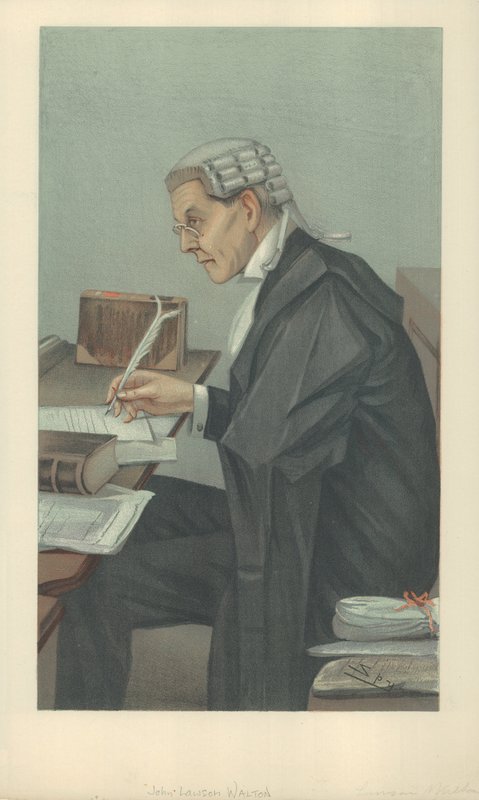 Pan John Lawson Walton, 6 marca 1902 r., komiks Vanity Fair autorstwa Leslie Matthew Ward