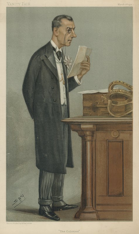 Pan Joseph Chamberlain autorstwa Leslie Matthew Ward