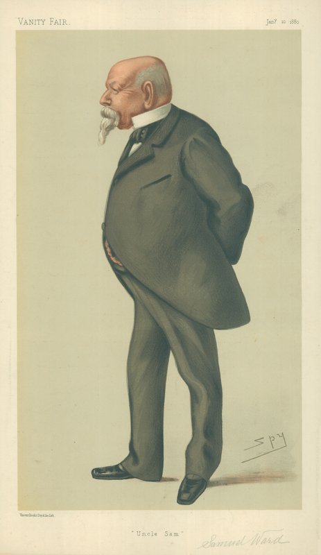 Pan Samuel Ward, Wujek Sam, 10 stycznia 1880, komiks Vanity Fair autorstwa Leslie Matthew Ward