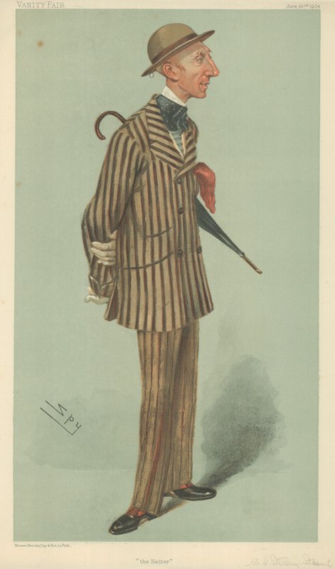 Pan William Crawfurd Stirling-Stuart, Kapelusznik, 23 czerwca 1904, komiks Vanity Fair autorstwa Leslie Matthew Ward