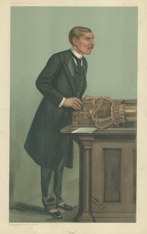 Pan William St John Fremantle Brodrick, Wojna, 18 lipca 1901, komiks Vanity Fair autorstwa Leslie Matthew Ward