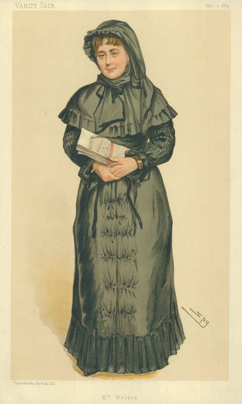 Pani Georgina Weldon, Pani Weldon, 3 maja 1884, komiks Vanity Fair autorstwa Leslie Matthew Ward