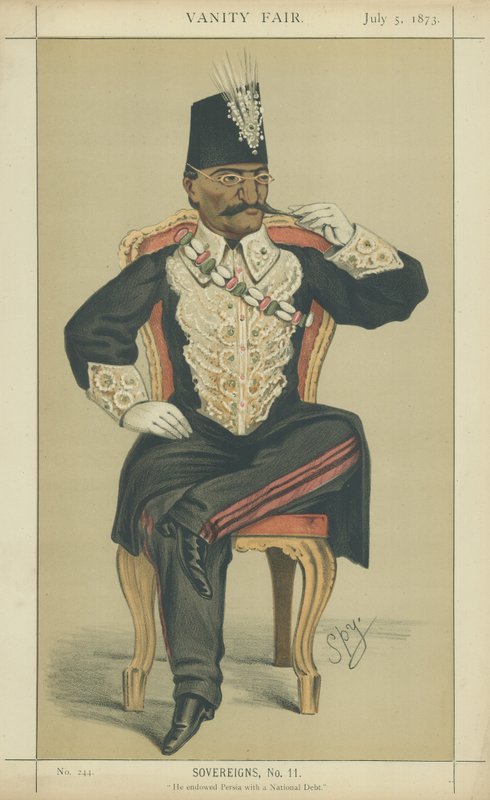 Nasser-Ed-Din-Shah, ON Szach Persji autorstwa Leslie Matthew Ward