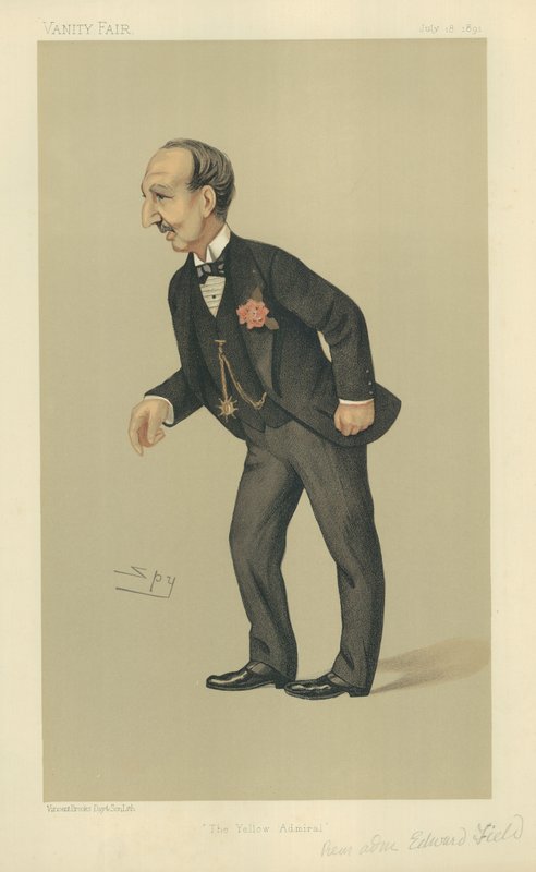 Kontradmirał Edward Field autorstwa Leslie Matthew Ward