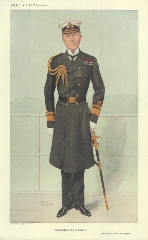 Kontradmirał Sir Colin Keppel autorstwa Leslie Matthew Ward