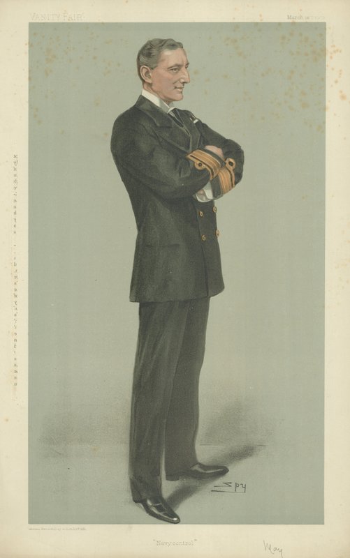 Kontradmirał William Henry May autorstwa Leslie Matthew Ward