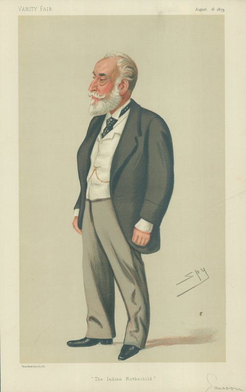 Sir Albert Abdallah David Sassoon, The Indian Rothschild, 16 sierpnia 1879, rysunek Vanity Fair autorstwa Leslie Matthew Ward