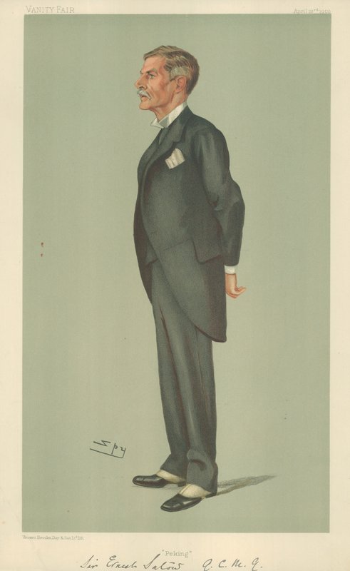 Sir Ernest Satow, Pekin, 23 kwietnia 1903, komiks Vanity Fair autorstwa Leslie Matthew Ward