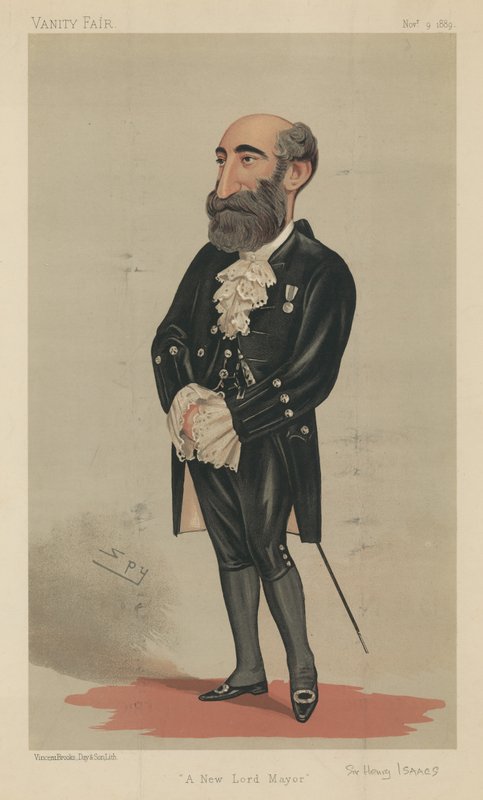 Sir Henry Aaron Isaacs autorstwa Leslie Matthew Ward