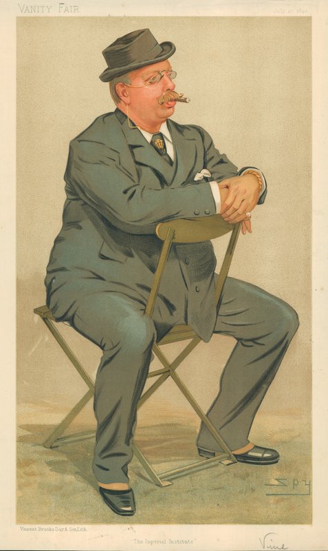 Sir J.R.S. Vine, The Imperial Institute, 27 lipca 1893, komiks Vanity Fair autorstwa Leslie Matthew Ward