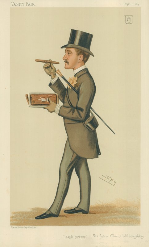 Sir John Christopher Willoughby, High Princes, 6 września 1884, komiks Vanity Fair autorstwa Leslie Matthew Ward