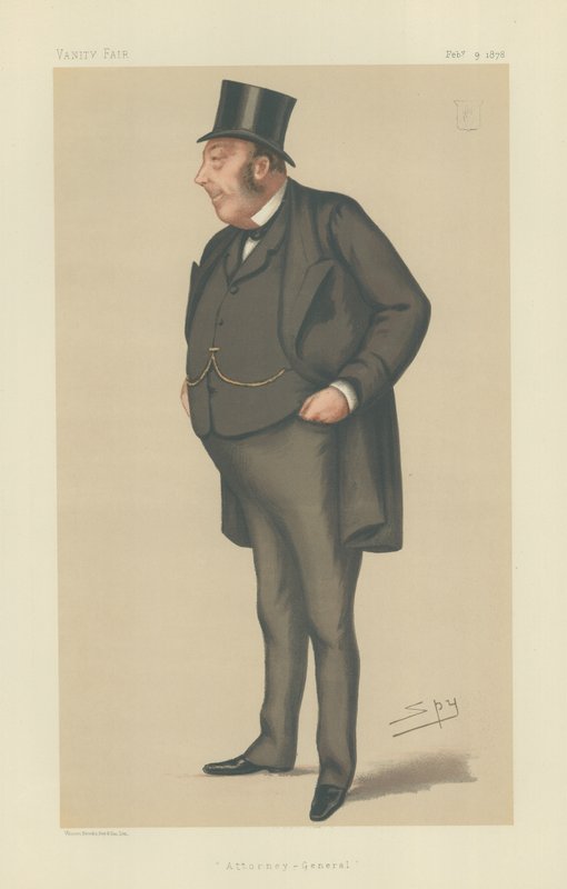 Sir John Holker autorstwa Leslie Matthew Ward