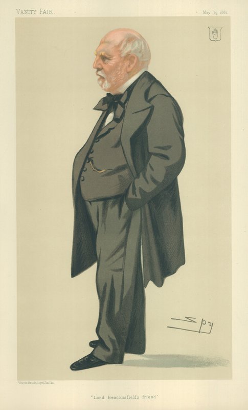 Sir Philip Rose, przyjaciel lorda Beaconsfielda, 14 maja 1881, komiks Vanity Fair autorstwa Leslie Matthew Ward