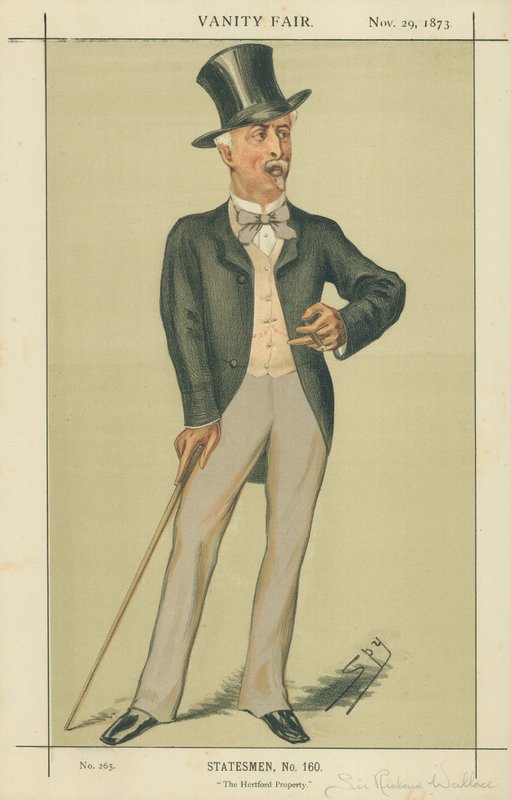 Sir Richard Wallace, The Hertford Property, 29 listopada 1873, komiks Vanity Fair autorstwa Leslie Matthew Ward