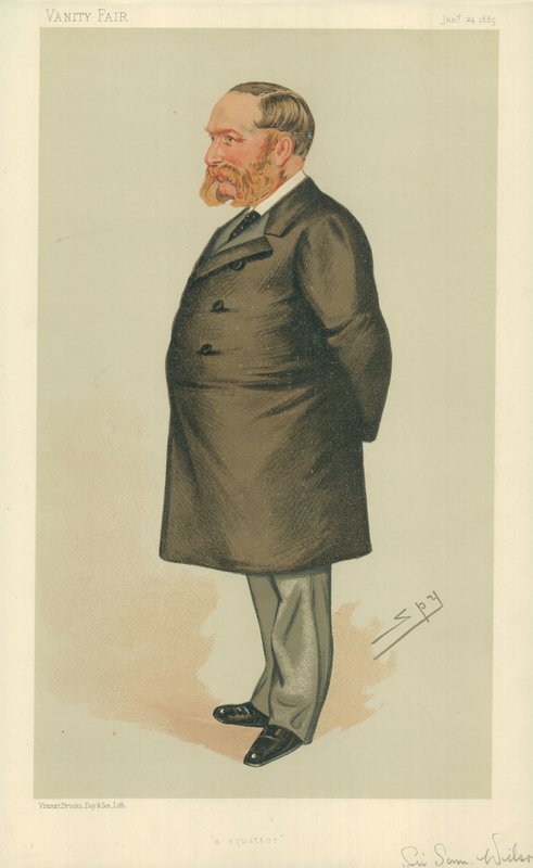 Sir Samuel Wilson, Squatter, 24 stycznia 1885, rysunek Vanity Fair autorstwa Leslie Matthew Ward