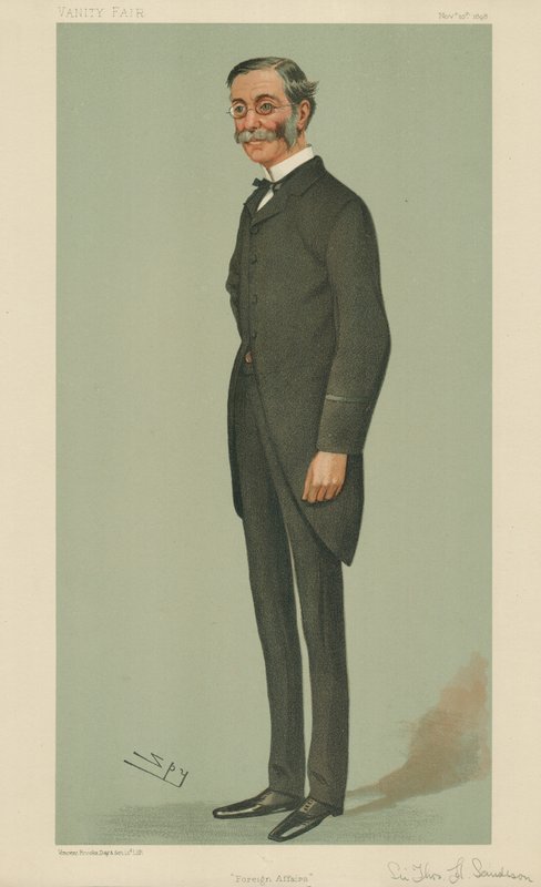 Sir Thomas Henry Sanderson, Sprawy Zagraniczne, 10 listopada 1898, rysunek Vanity Fair autorstwa Leslie Matthew Ward