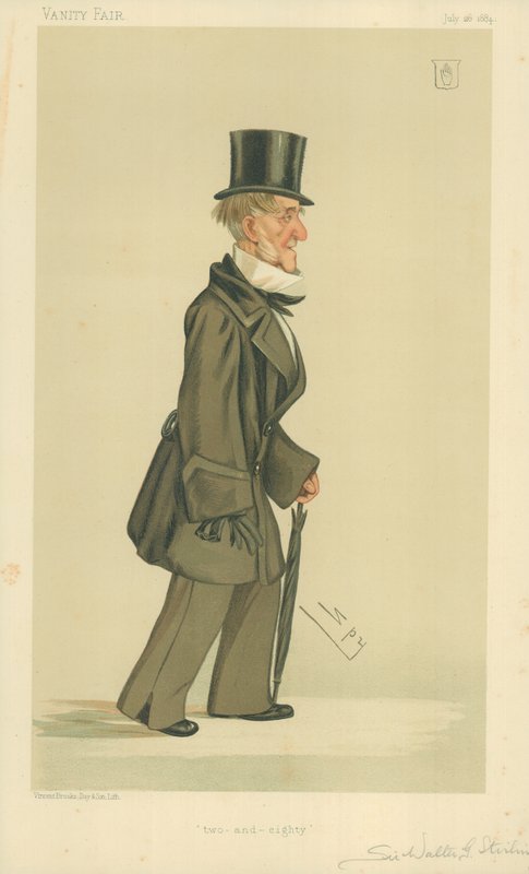 Sir Walter George Stirling, dwa i osiemdziesiąt, 26 lipca 1884, komiks Vanity Fair autorstwa Leslie Matthew Ward