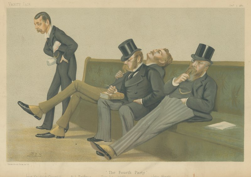 Spencer-Churchill, Balfour, Drummond-Wolff i Gorst autorstwa Leslie Matthew Ward