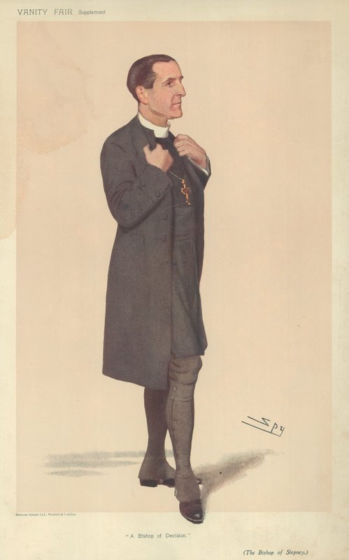 Biskup Stepney, biskup decyzji, 19 kwietnia 1906, komiks Vanity Fair autorstwa Leslie Matthew Ward