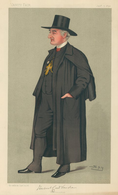Biskup Westminster, Westminster, 7 stycznia 1893, komiks Vanity Fair autorstwa Leslie Matthew Ward