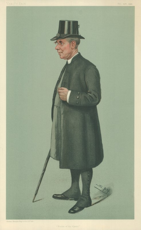 Biskup Winchester, Prałat Podwiązki, 19 grudnia 1901, rysunek Vanity Fair autorstwa Leslie Matthew Ward