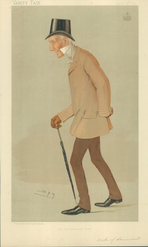 Książę Somerset, książę staroświecki, 27 kwietnia 1893, komiks Vanity Fair autorstwa Leslie Matthew Ward