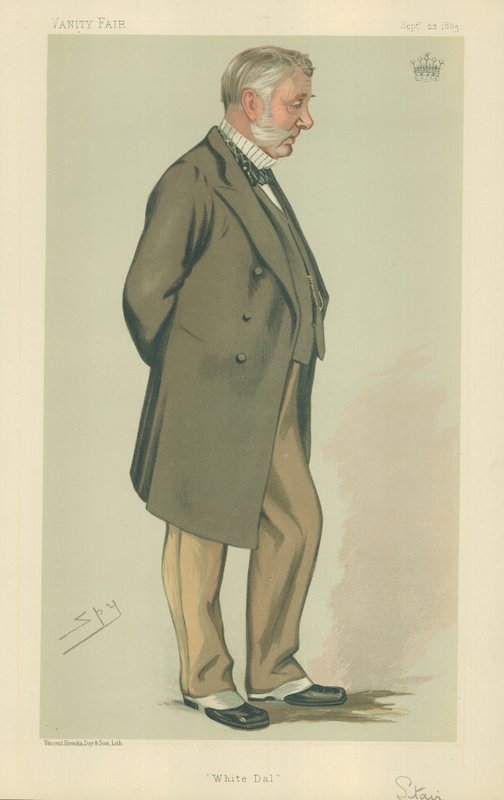 The Earl of Stair, White Dal, 22 września 1883, komiks Vanity Fair autorstwa Leslie Matthew Ward