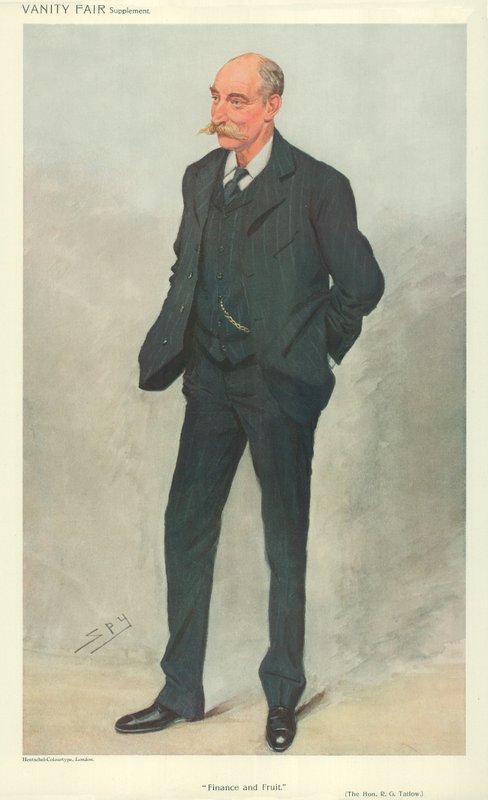 The Hon Robert Garnett Tatlow, Glasgow, 16 czerwca 1909 r., komiks Vanity Fair autorstwa Leslie Matthew Ward