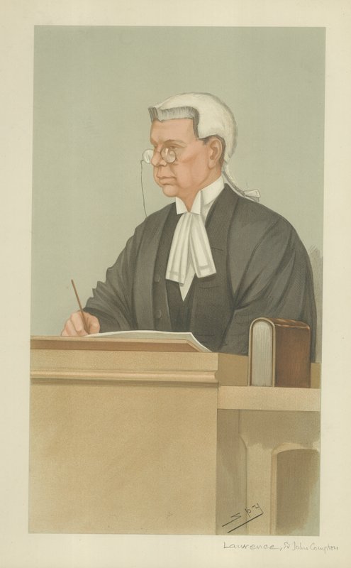 Honorowy Sir John Compton Lawrence autorstwa Leslie Matthew Ward