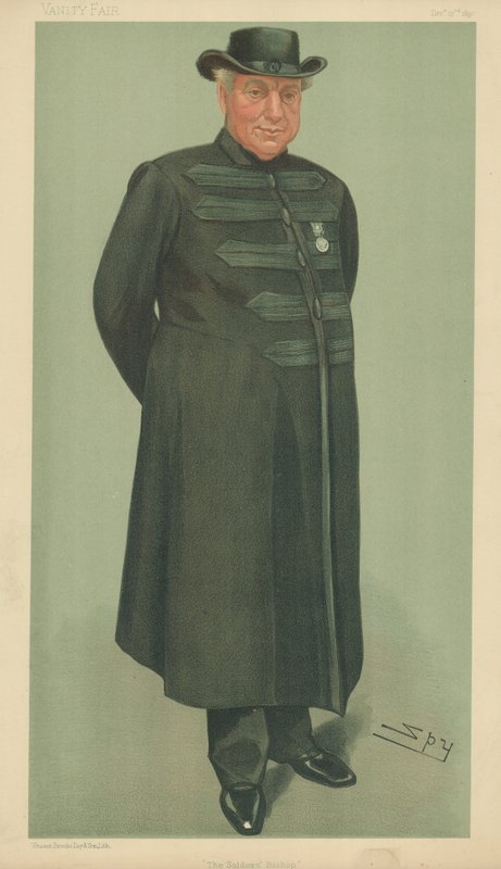 Wielebny Arthur Robins, biskup żołnierzy, 23 grudnia 1897, rysunek Vanity Fair autorstwa Leslie Matthew Ward