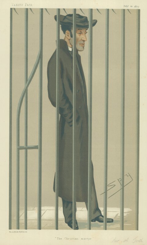 Wielebny Arthur Tooth, Chrześcijański męczennik, 10 lutego 1877, komiks Vanity Fair autorstwa Leslie Matthew Ward
