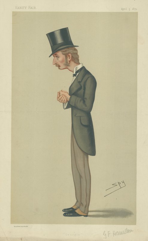 Prawy Lord George Francis Hamilton autorstwa Leslie Matthew Ward