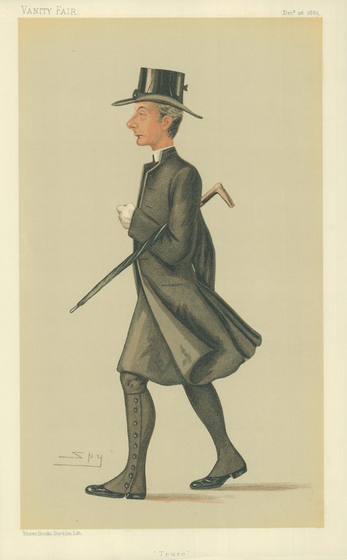 Prawy wielebny George Howard Wilkinson, biskup Truro, Truro, 26 grudnia 1885, rysunek Vanity Fair autorstwa Leslie Matthew Ward