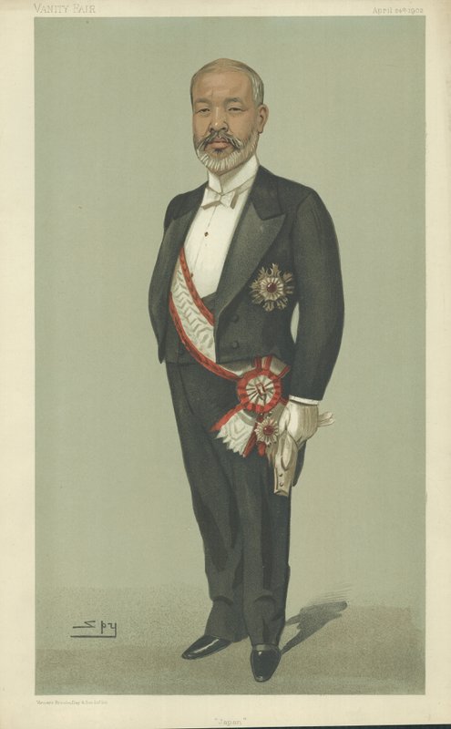 Rabat Tadasu Hayashi (czarny lito) autorstwa Leslie Matthew Ward