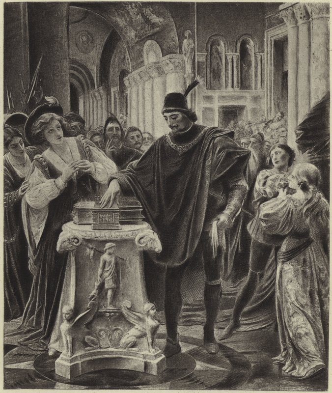 Wybór Bassanio (fotograwiura) autorstwa Lionel Royer