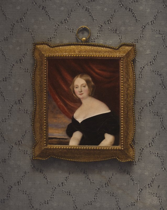 Portret Madame Bouclier, 1840 autorstwa Lizinska Aimee Zoe de Mirbel