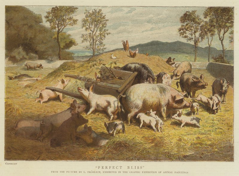 Idealna błogość (chromolitho) autorstwa Lorens Frolich