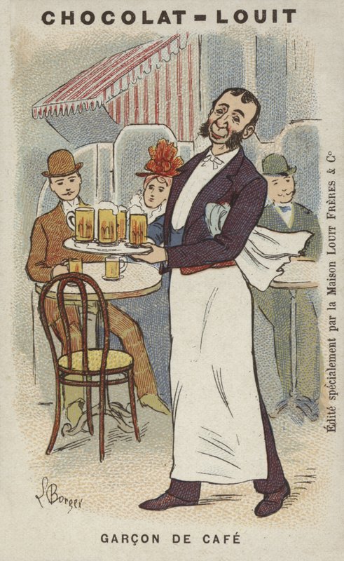 Garcon de Cafe (chromolitho) autorstwa Louis Borgex