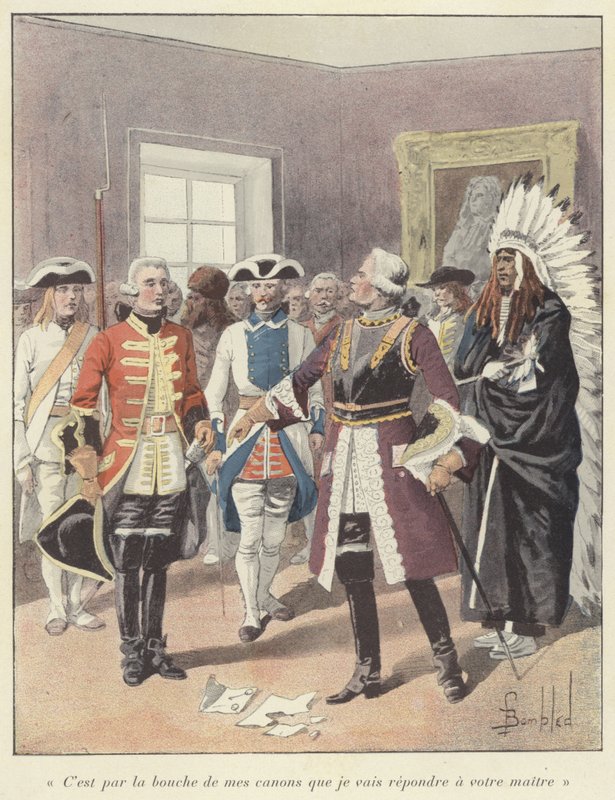 Louis de Baude de Frontenac, gubernator generalny Nowej Francji, 1690 r. autorstwa Louis Charles Bombled
