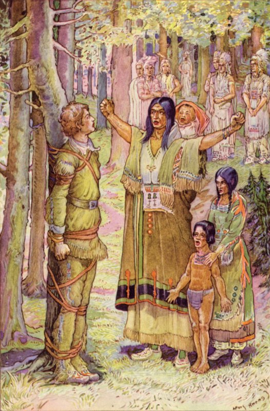 Swoim krzykiem sprawiła, że łuki lasu dźwięczały autorstwa Louis John Rhead
