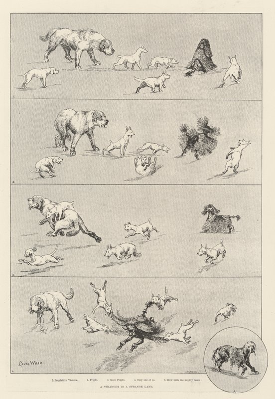 Obcy w obcym kraju autorstwa Louis Wain