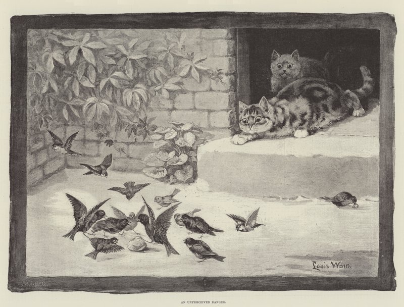 Niedostrzegane niebezpieczeństwo autorstwa Louis Wain