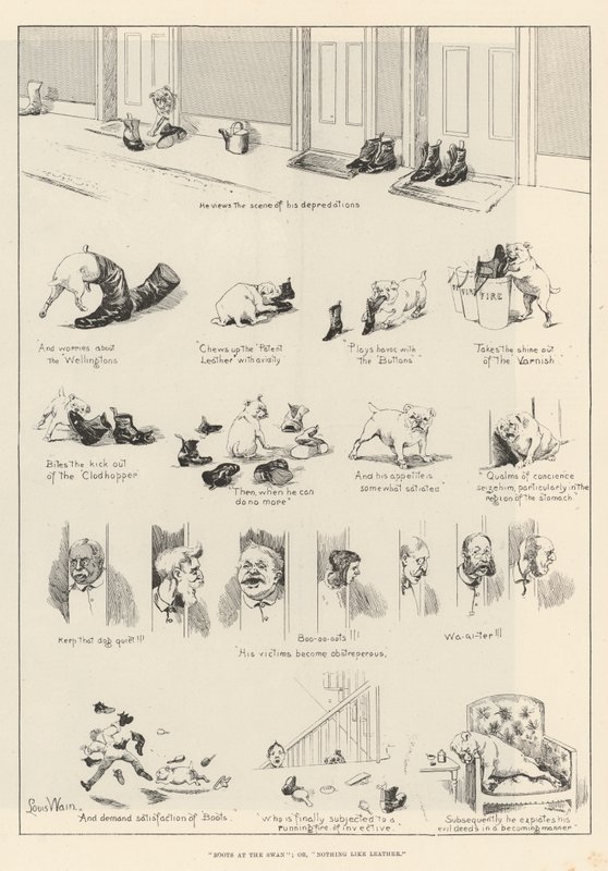 Buty u Łabędzia; lub, Nic jak Skóra autorstwa Louis Wain
