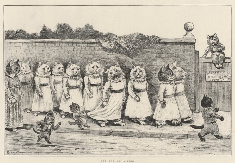 Wyjście na wietrzenie autorstwa Louis Wain