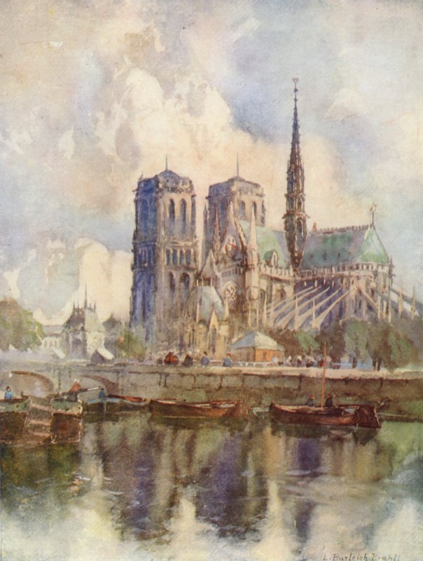 Katedra Notre-Dame w Paryżu autorstwa Louis Burleigh Bruhl