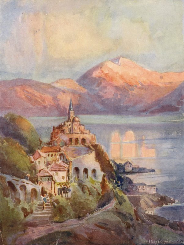 Kościół Madonna Del Sasso, Locarno autorstwa Louis Burleigh Bruhl